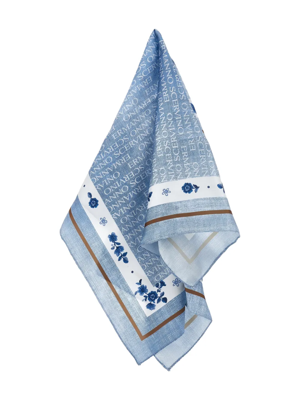 Ermanno Scervino Junior floral-print scarf - Blauw
