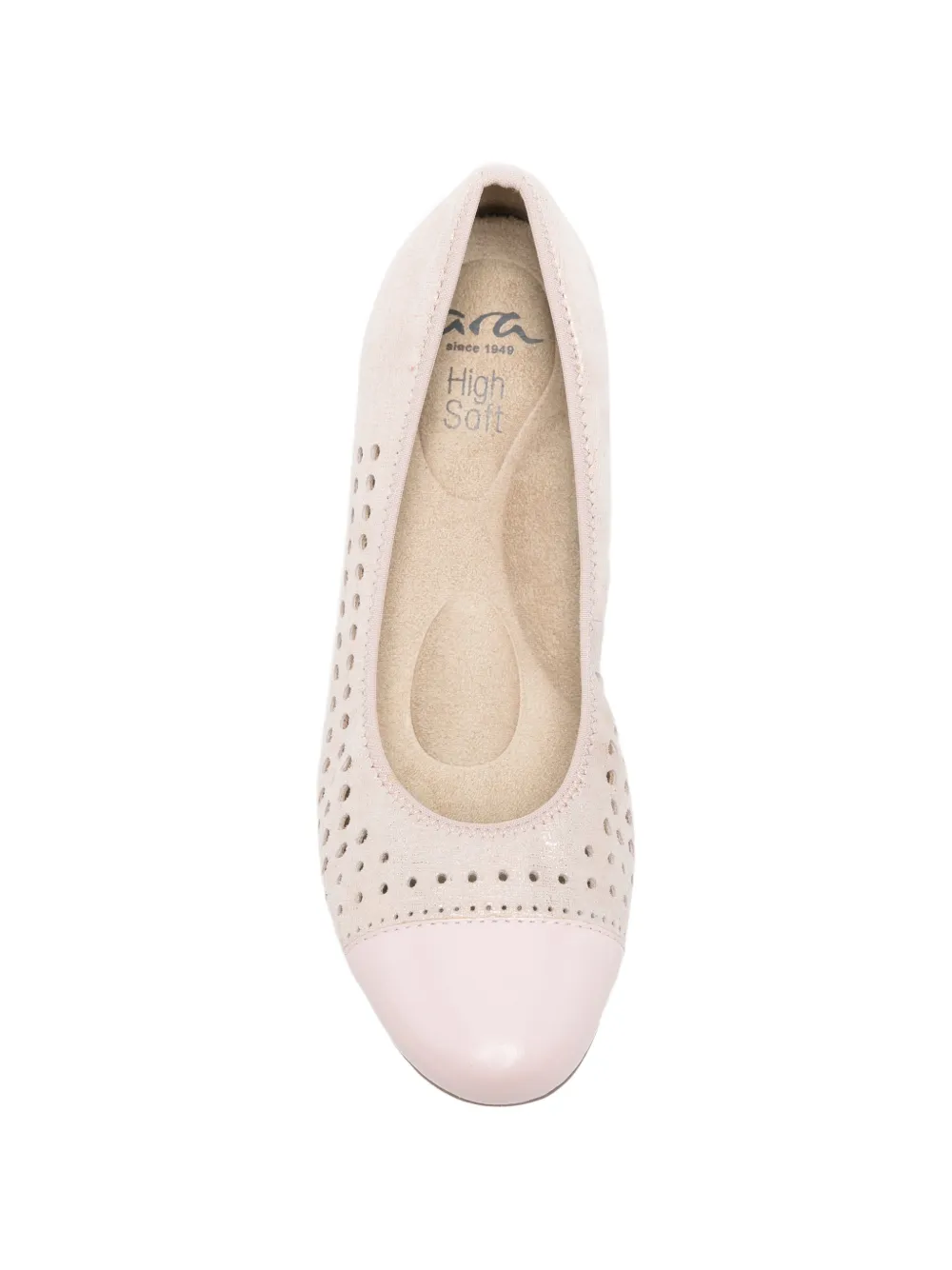 ARA Pumps met geperforeerde details en bewerkte neus Roze