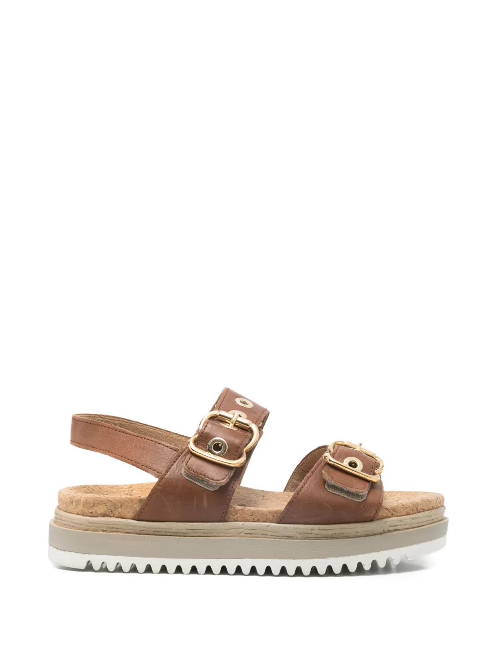 GABOR buckle strap sandals - Marrone