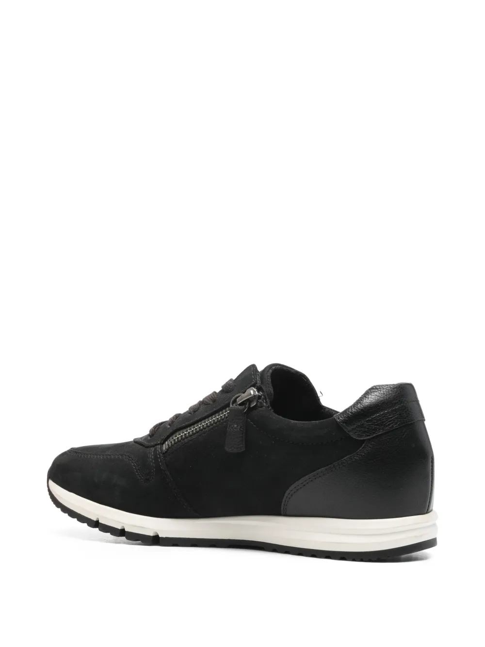  Gabor Zip-up Lace-up Sneakers - Black 