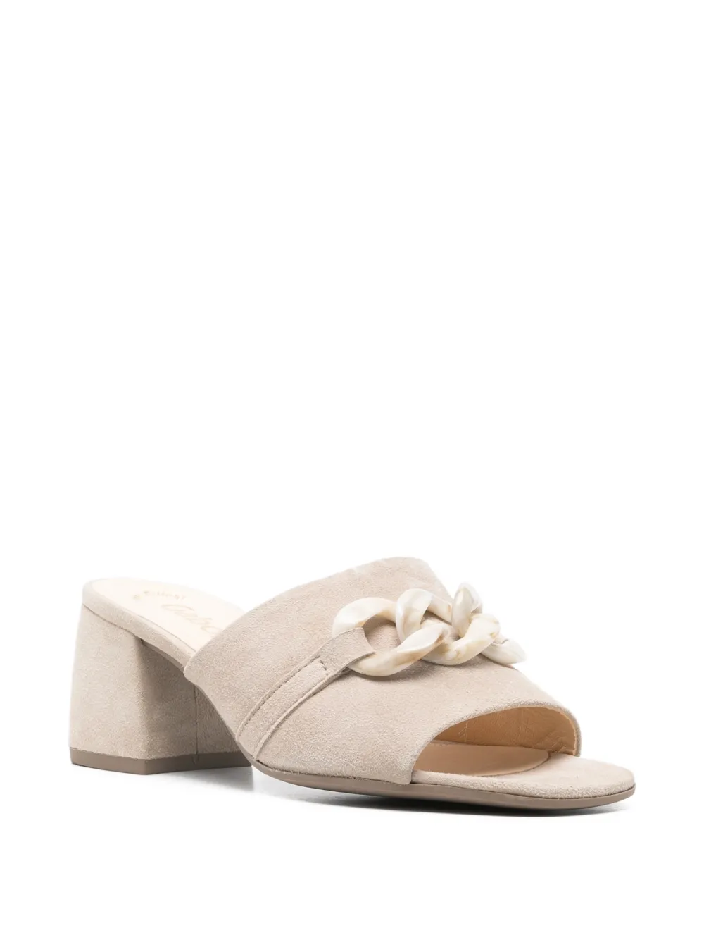  Gabor Chain-detail Mules - Neutrals 
