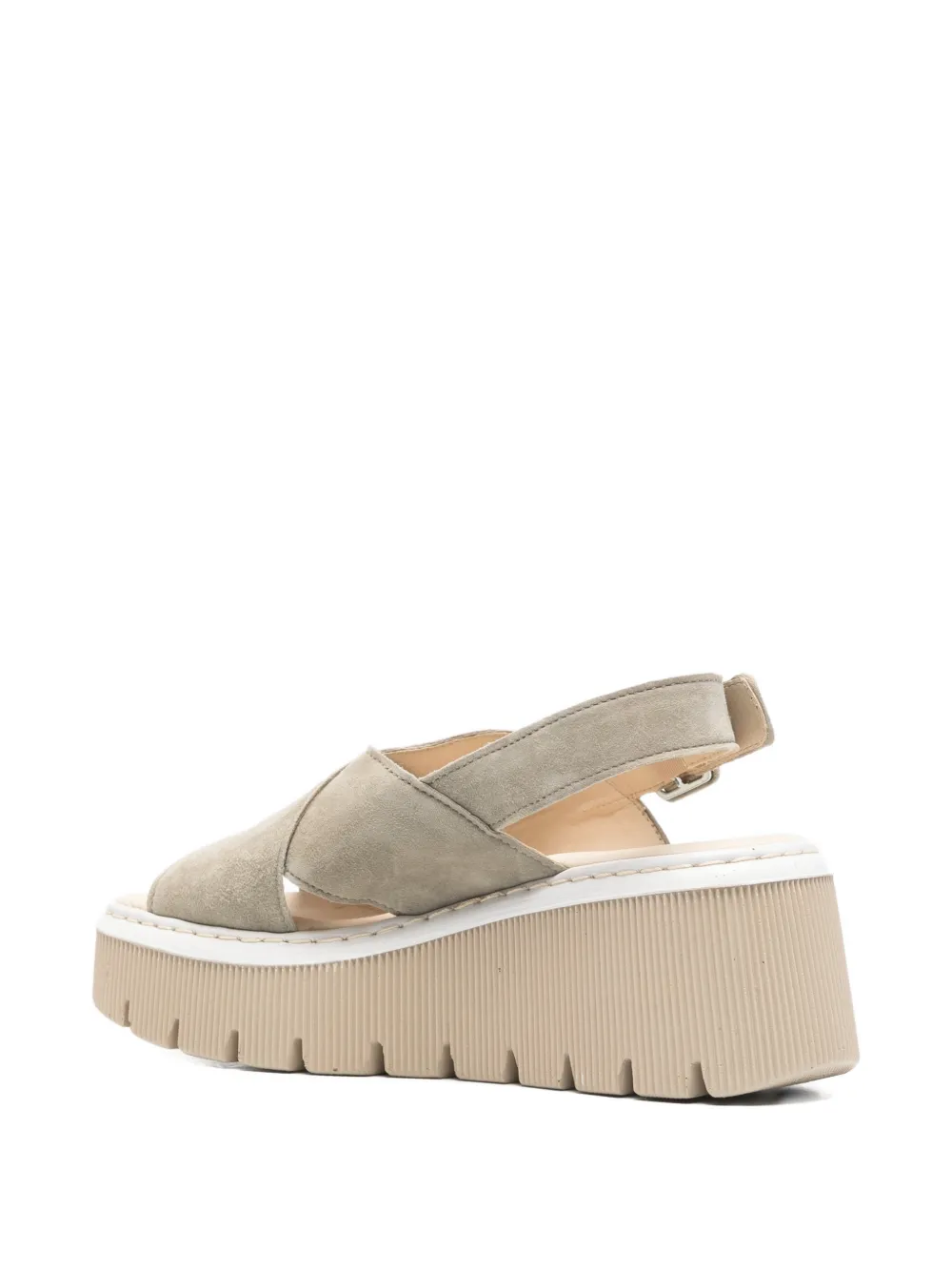 GABOR cross-over platform sandals Beige