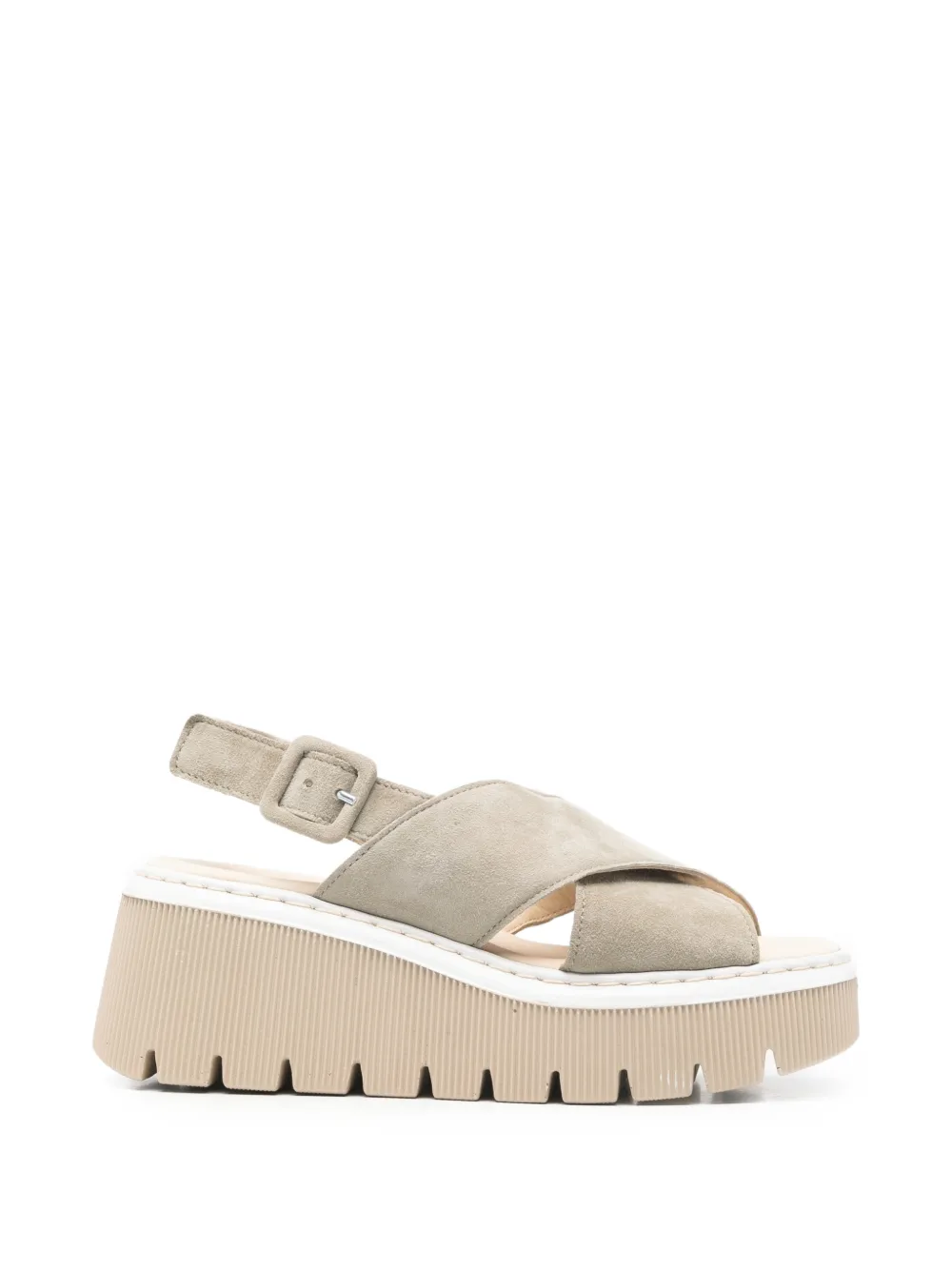 GABOR cross-over platform sandals Beige