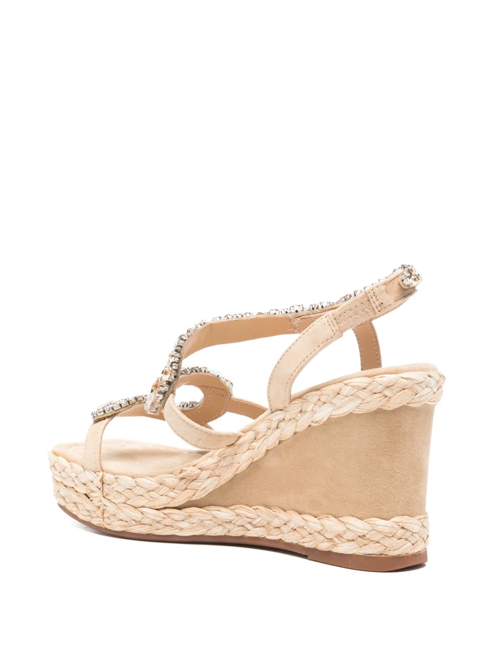 ALMA EN PENA Espadrilles verfraaid met sleehak Beige