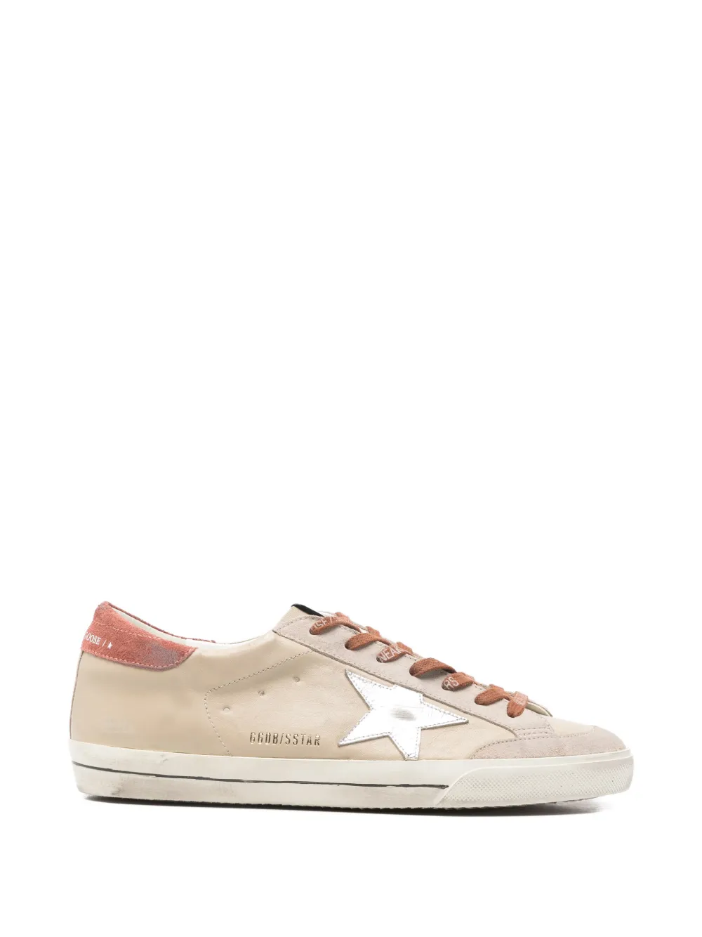 Golden Goose star appliqué sneakers Beige