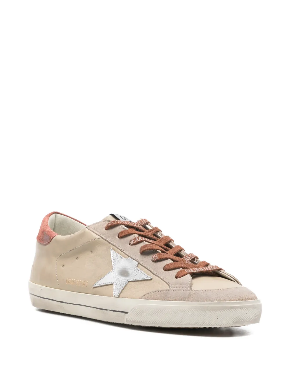 Golden Goose star appliqué sneakers Beige