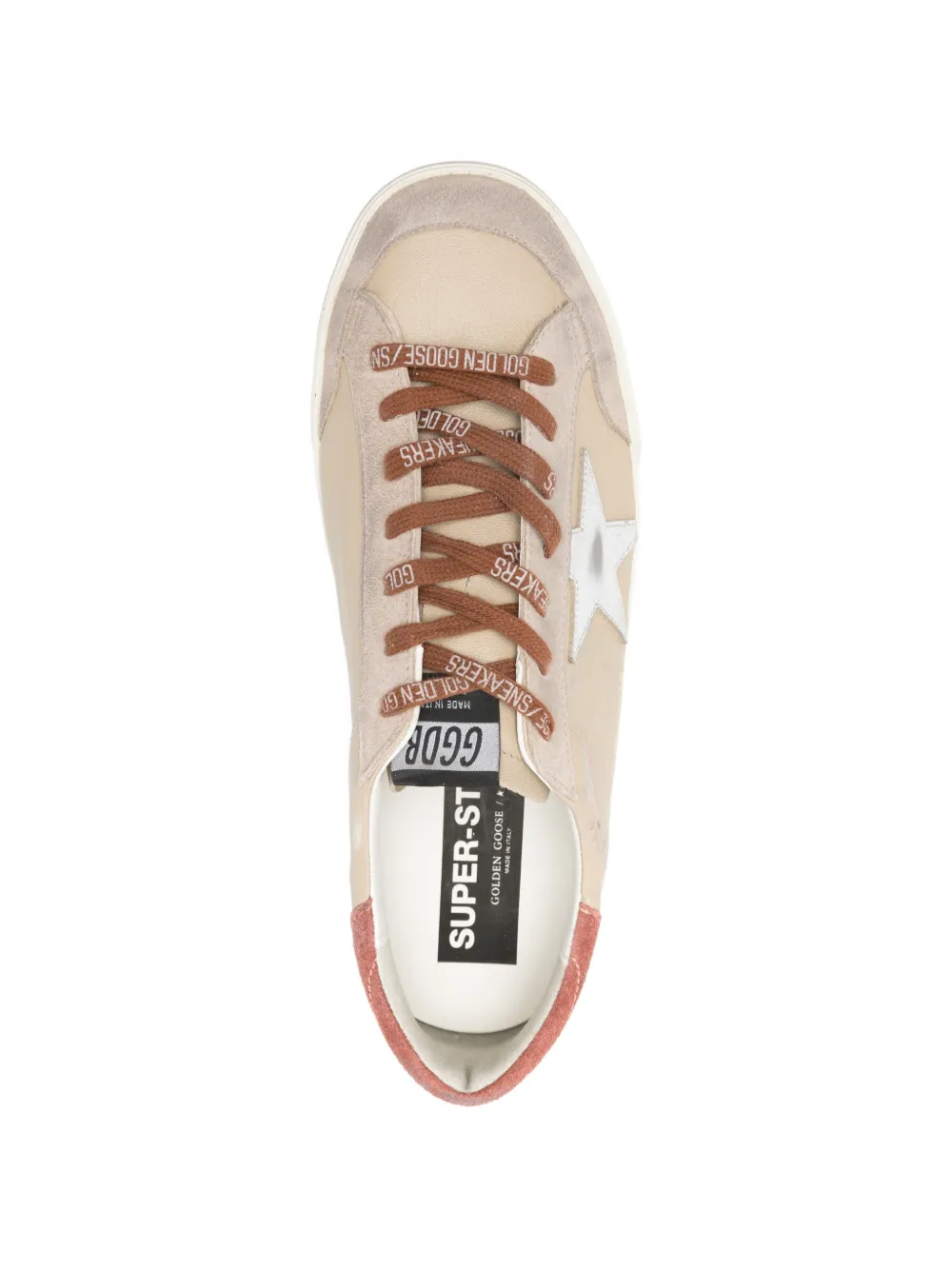Golden Goose star appliqué sneakers Beige