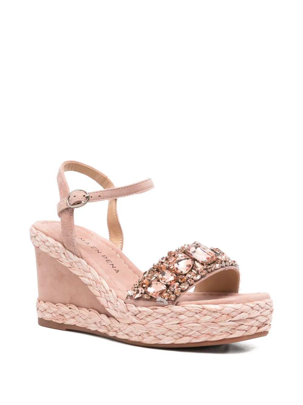 ALMA EN PENA Espadrilles verfraaid met sleehak Roze