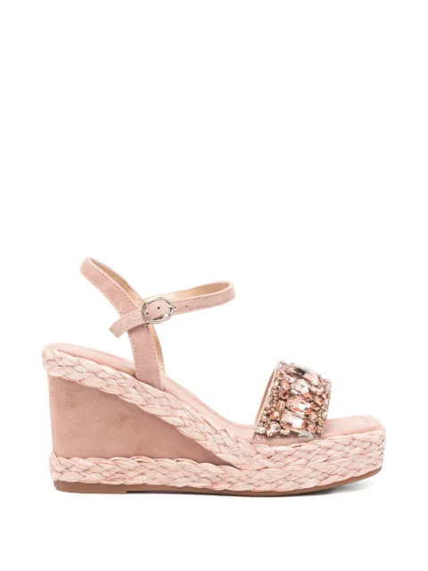 ALMA EN PENA embellished wedge espadrilles