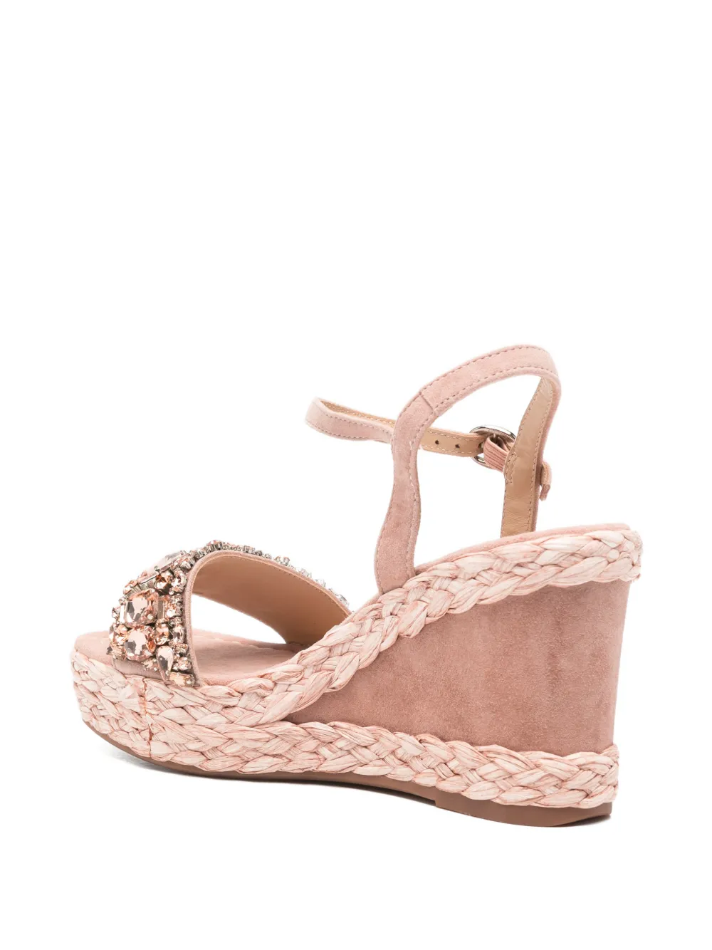 ALMA EN PENA Espadrilles verfraaid met sleehak Roze