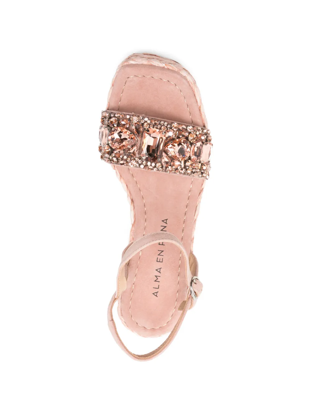 ALMA EN PENA Espadrilles verfraaid met sleehak Roze