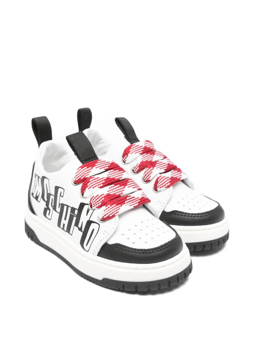Moschino Kids logo-print sneakers - Bianco