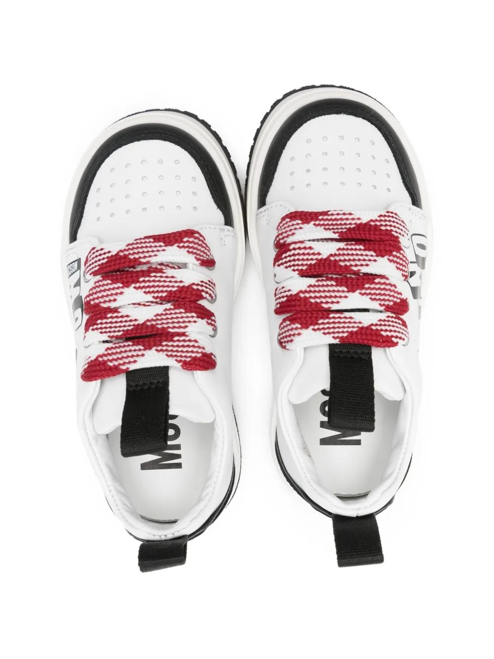 Moschino Kids logo-print sneakers Wit
