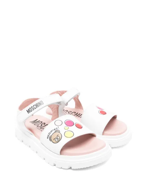 Moschino Kids logo-print sandals