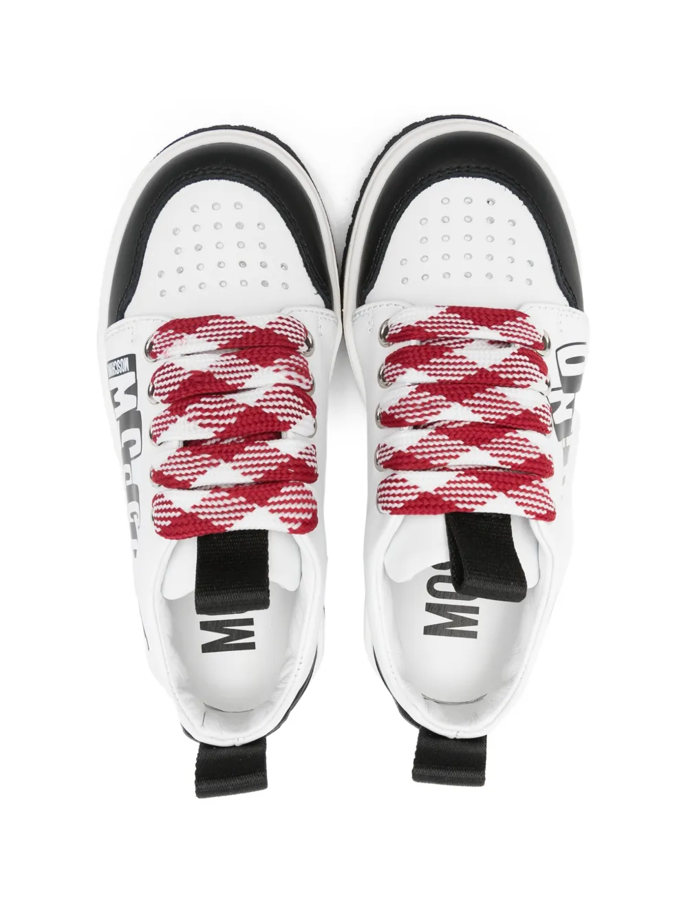 Moschino Kids logo-print sneakers Wit