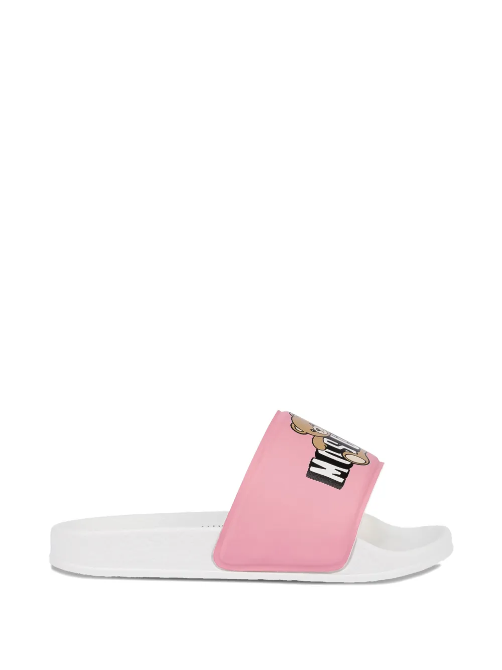 Moschino Kids Teddy Bear sandalen met logo Roze