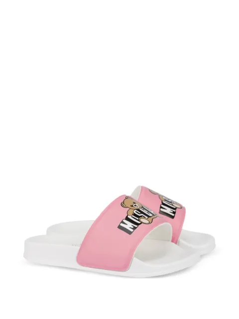 Moschino Kids Teddy Bear sandaler med logotyp