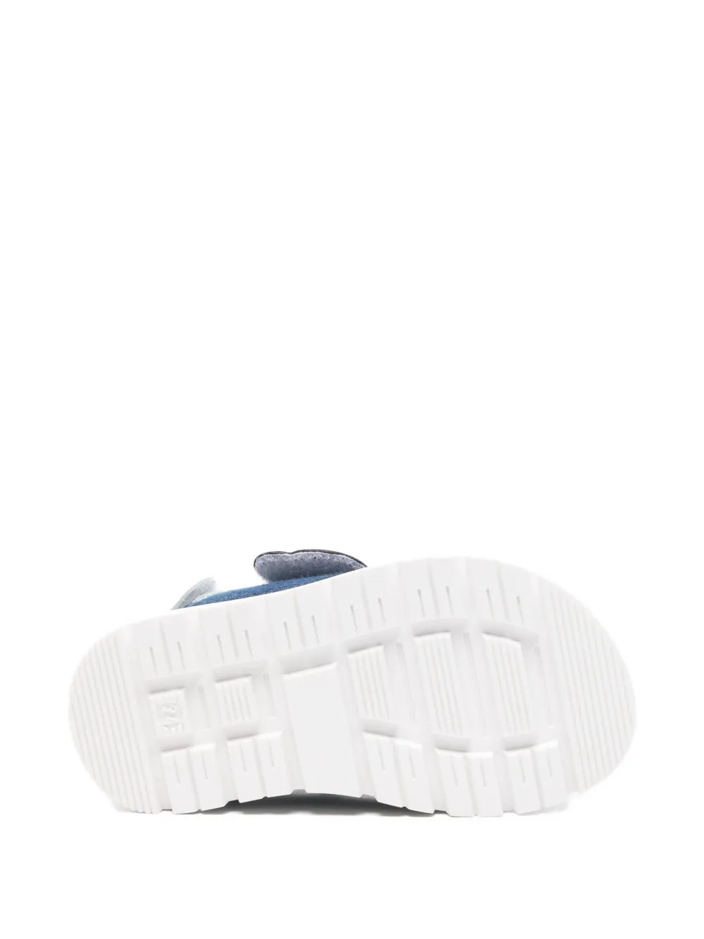 Moschino Kids teddy-patch sandals Blauw