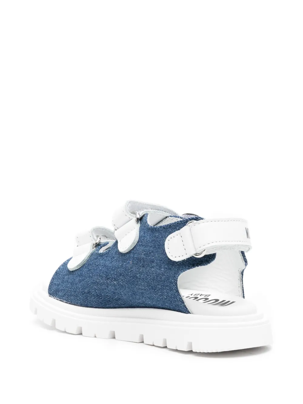  Moschino Kids Teddy-patch Sandals - Blue 