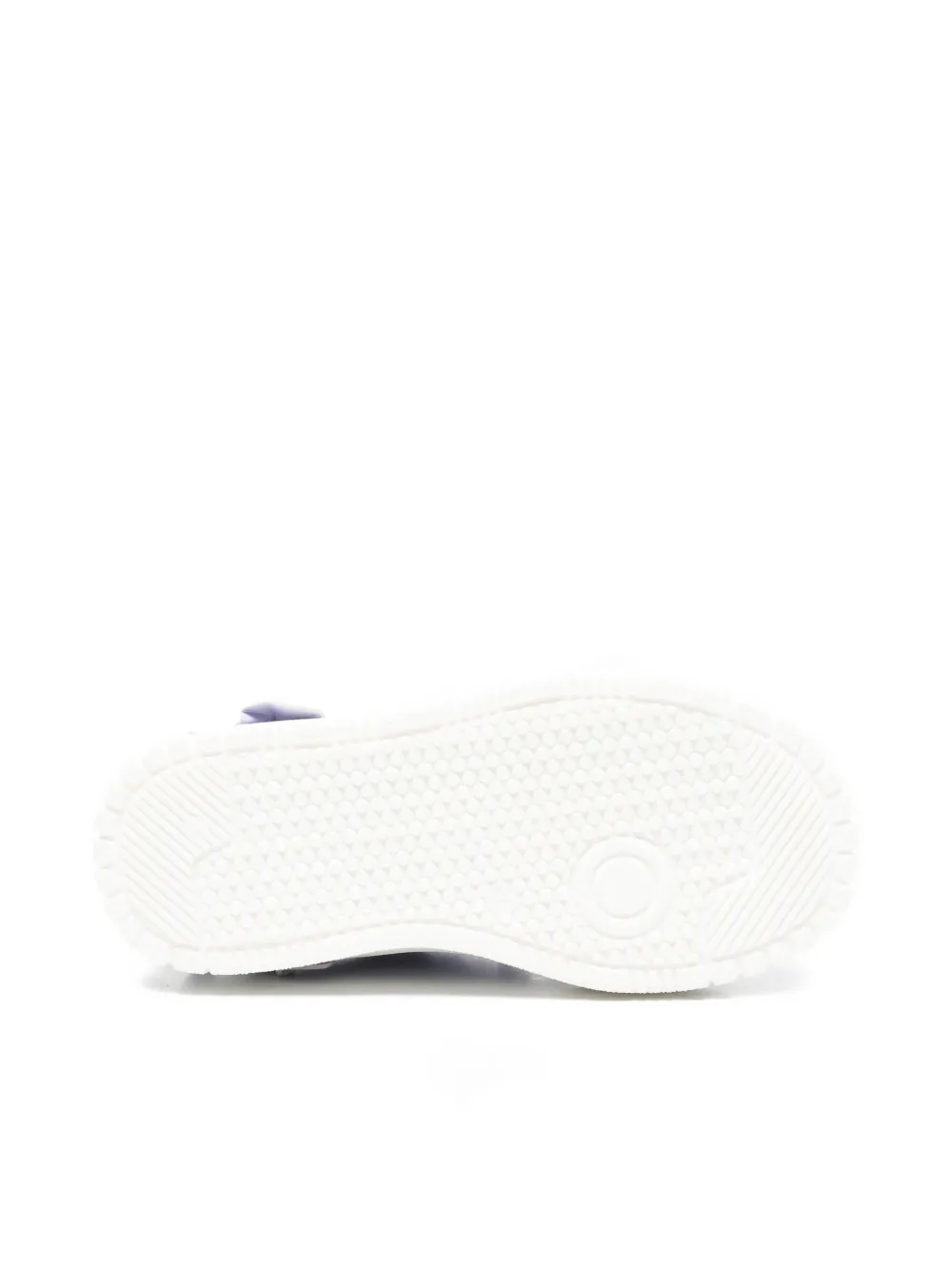 Moschino Kids ruffled-detail leather sneakers Paars