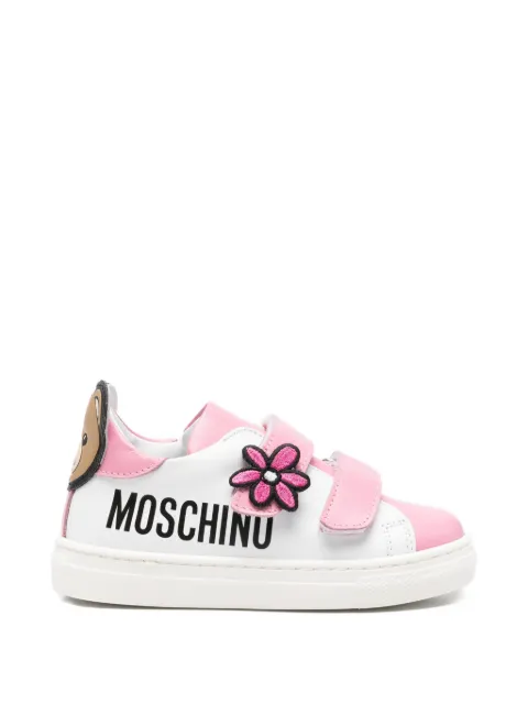 Moschino Kids flower-patch sneakers