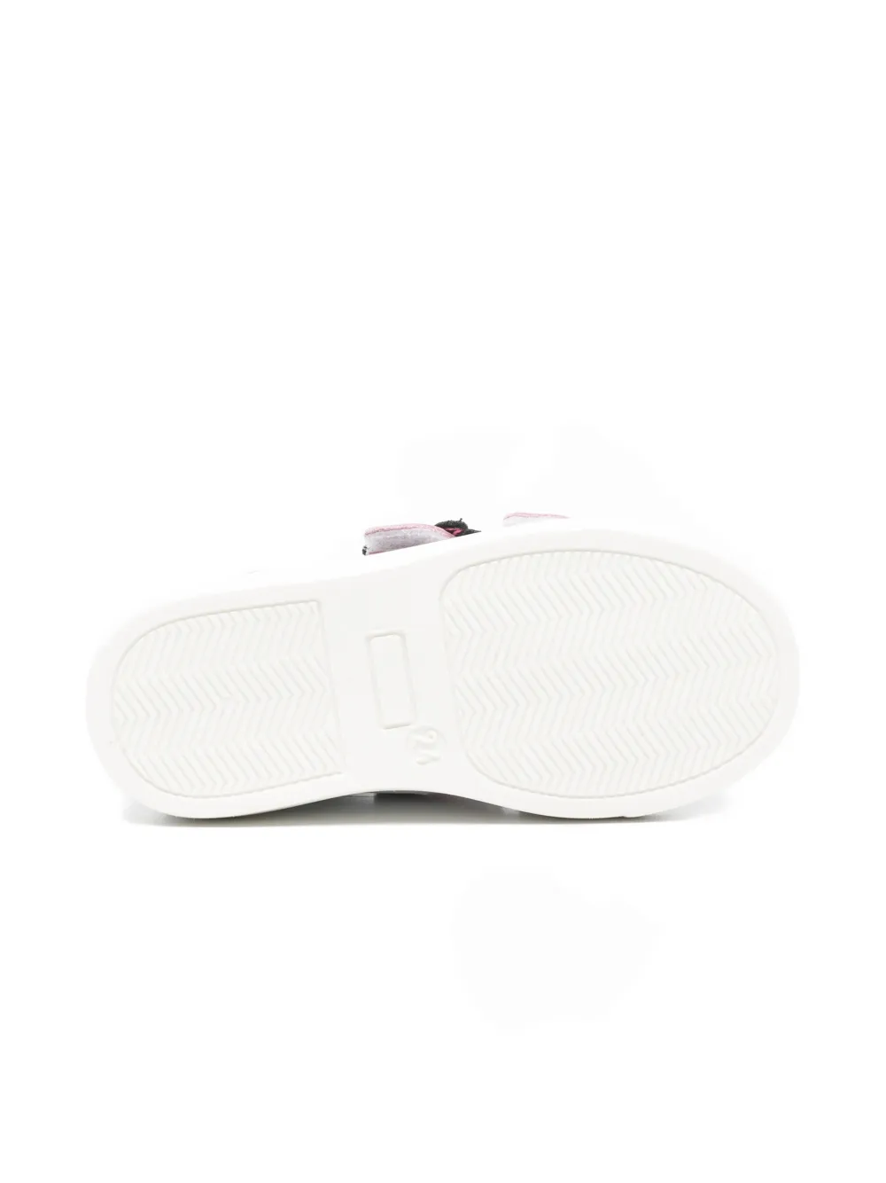 Moschino Kids flower-patch sneakers Wit