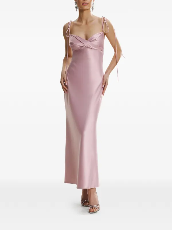 off shoulder long dress Long Black Satin Off Shoulder Split Dress – Lisposa
