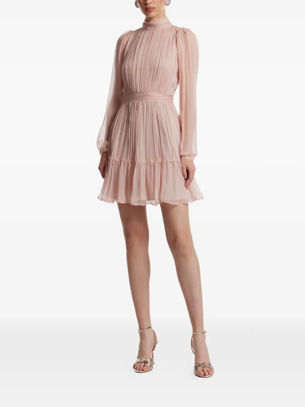 FRAMBOISE Alena ruffled mini dress - Rosa