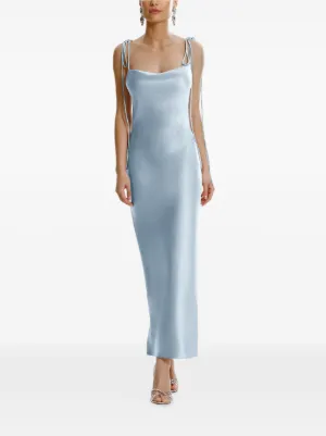 Alexis Sunniva Pleated Strapless Maxi Dress | Green | FARFETCH