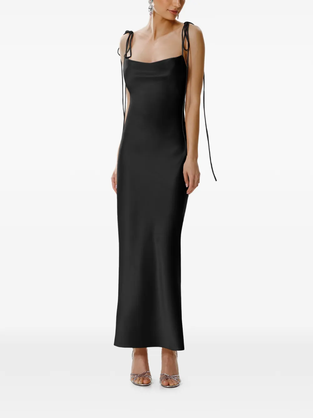 FRAMBOISE Jodie sleeveless maxi dress - Nero
