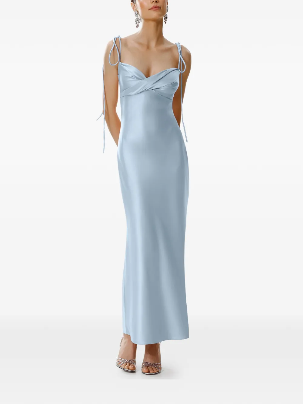 FRAMBOISE Darren sleeveless maxi dress - Blu