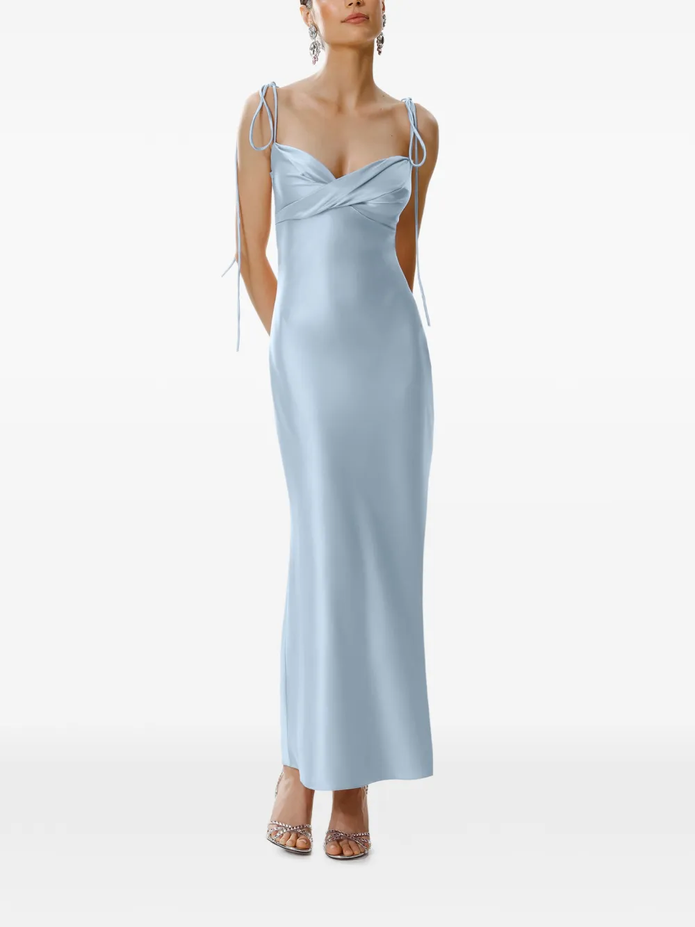FRAMBOISE Darren sleeveless maxi dress - Blu