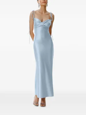 long blue jean dress A Line Denim Maxi – Diva's Den Fashion, LLC shaped buttons for a Style:BM2975 black work dress Women's Blue and White