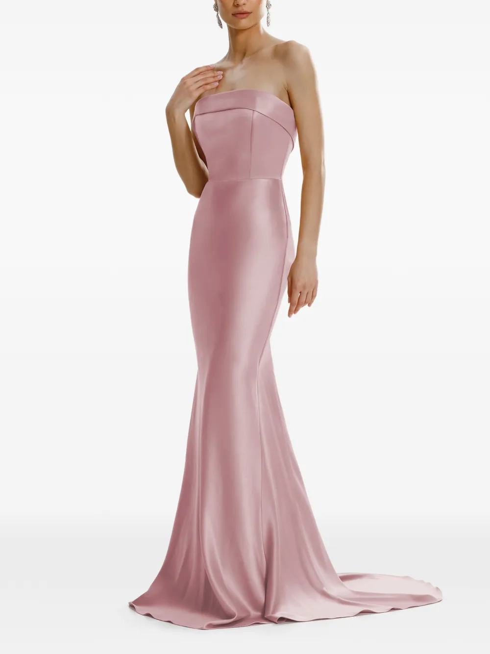 FRAMBOISE Dhara strapless maxi dress - Rosa