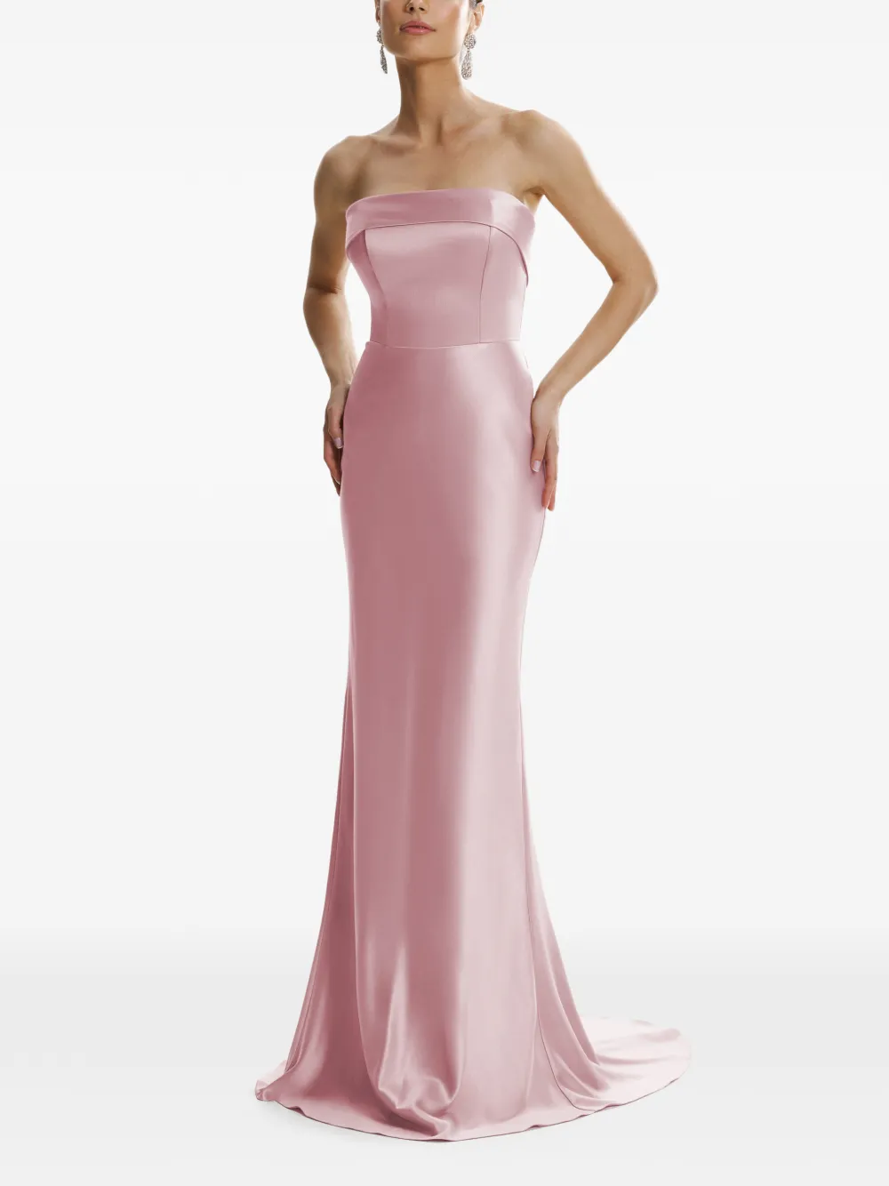 FRAMBOISE Dhara strapless maxi dress - Roze