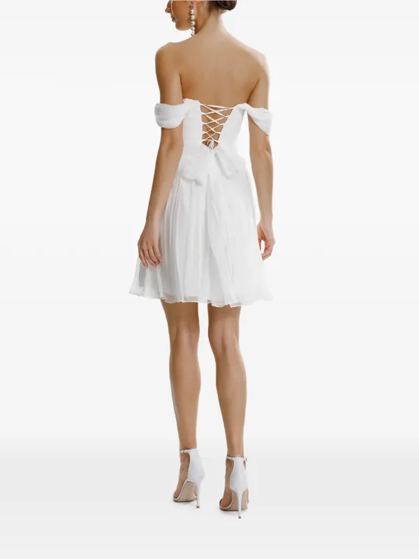 strapless open back dress Alto Off Shoulder Mini Dress  KOOKA Australia