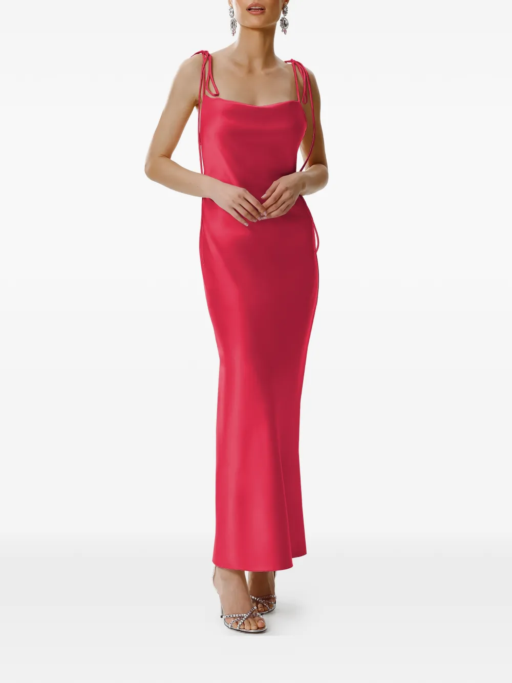 FRAMBOISE Jodie sleeveless maxi dress - Rood