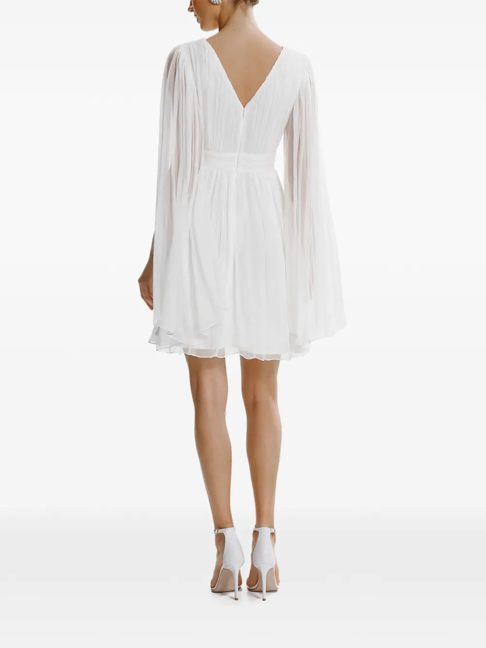 FRAMBOISE Palmer V-neck mini dress - Wit