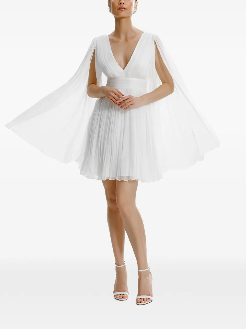 Palmer V-Neck Silk Mini Dress