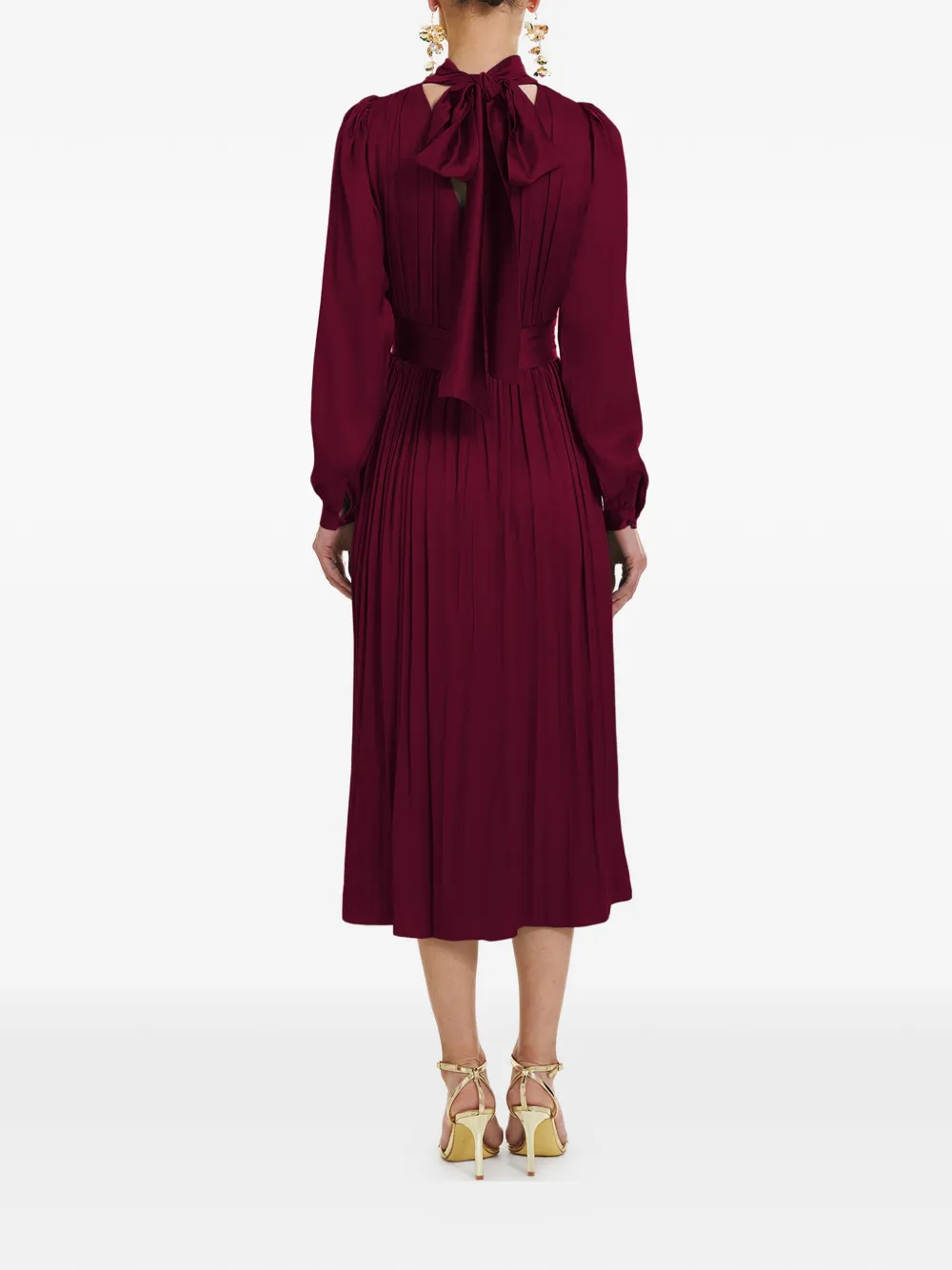 Otello Mock-Neck Midi Dress