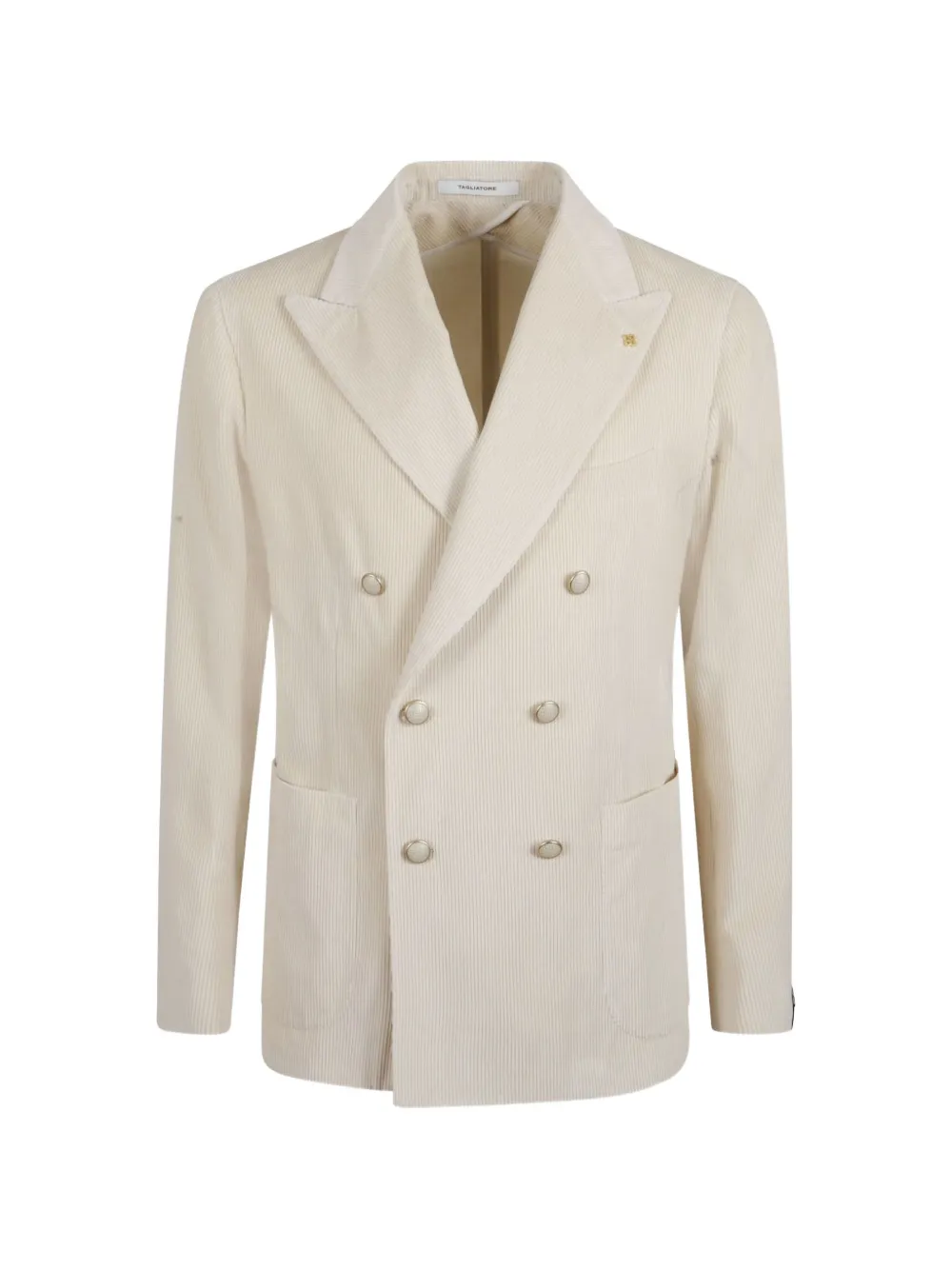 Tagliatore double-breasted corduroy blazer - Toni neutri