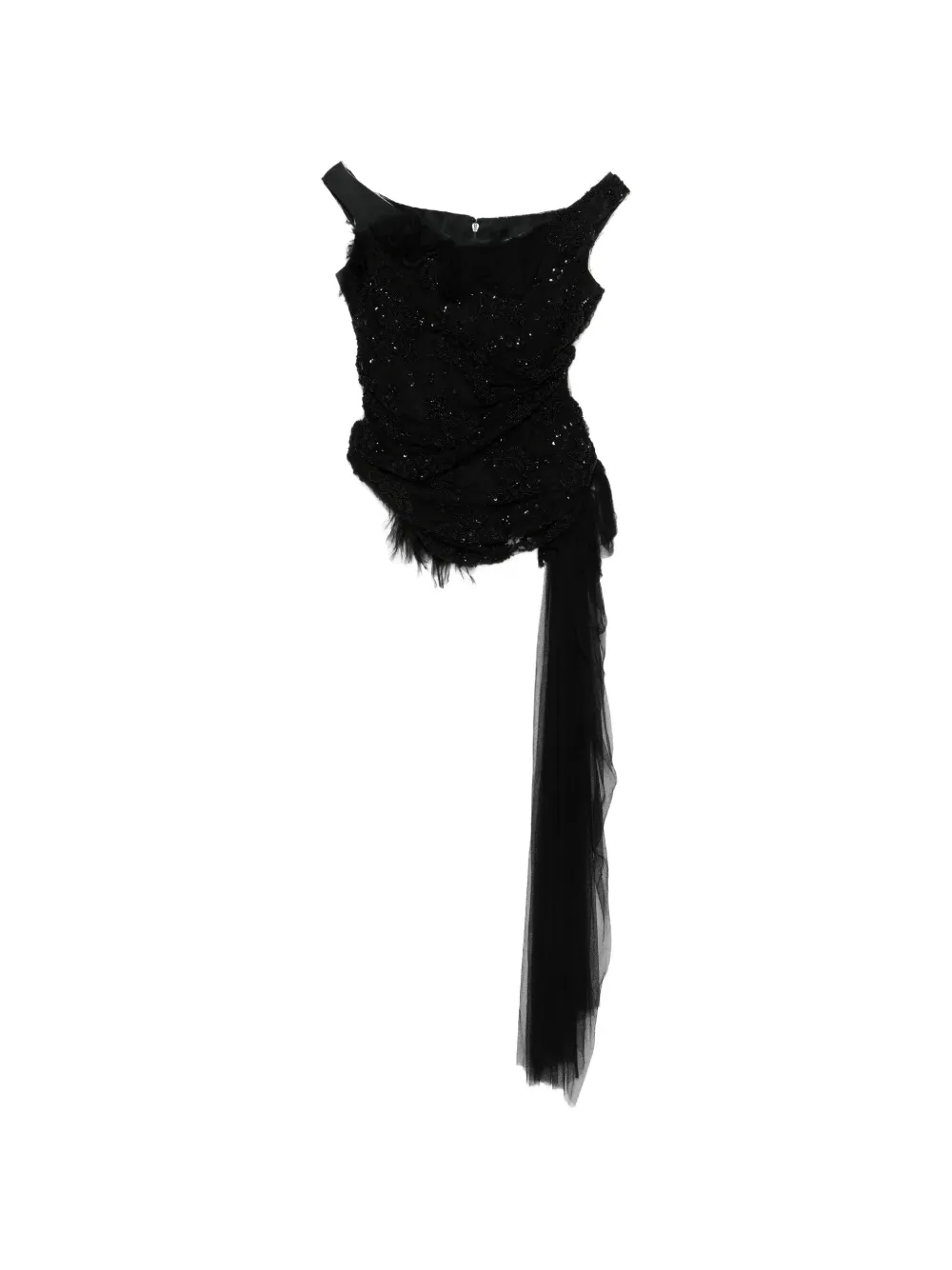 Marc Le Bihan sequin top - Nero