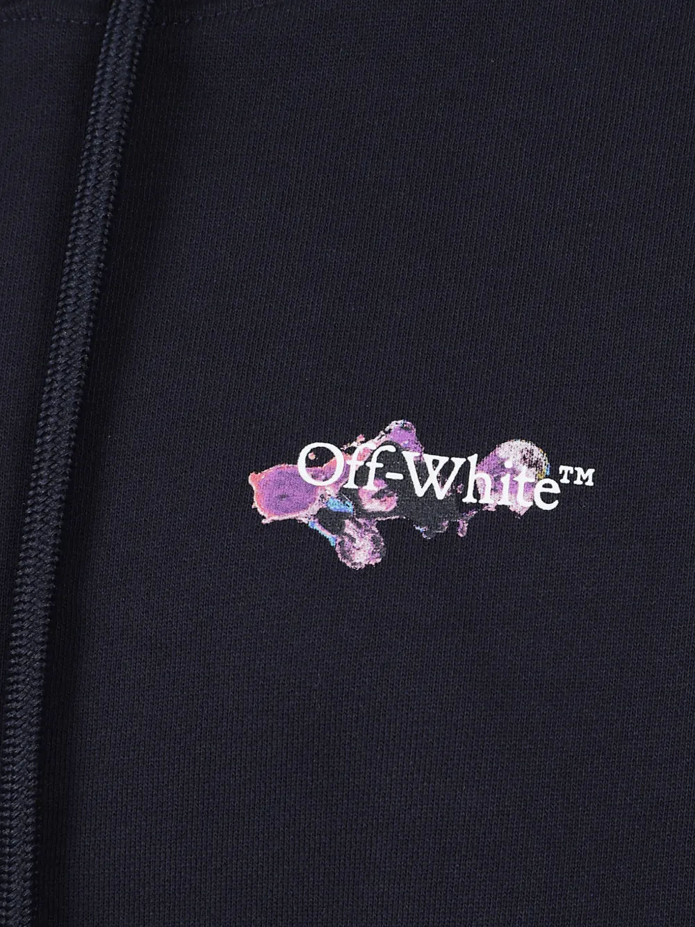 Off-White Dripped Watercol Arrow hoodie met grafische print Blauw