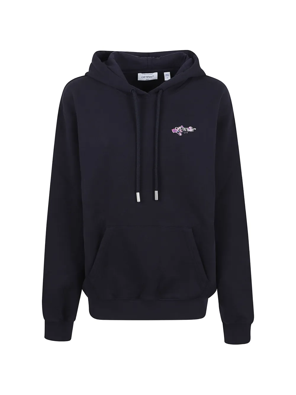 Off-White Dripped Watercol Arrow graphic-print hoodie - Blu