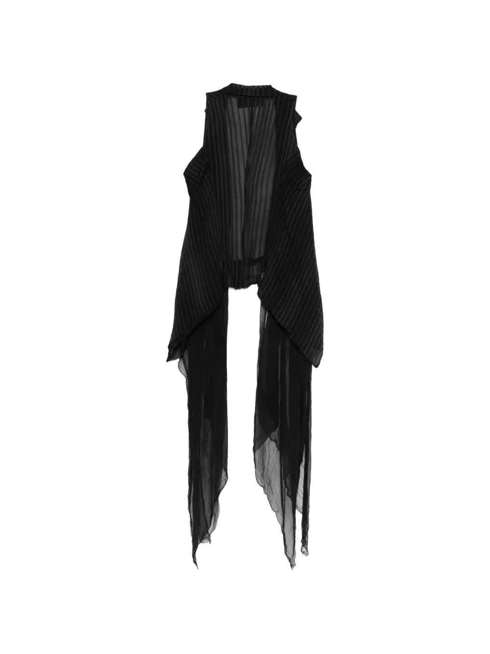  Marc Le Bihan Chaleco Drapeado - Negro 