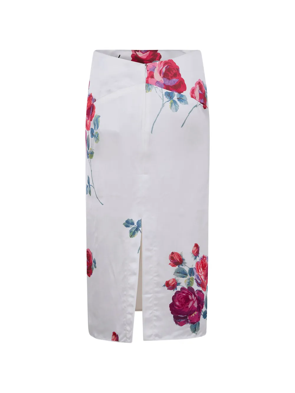  Nº21 Floral-print Midi Skirt - White 