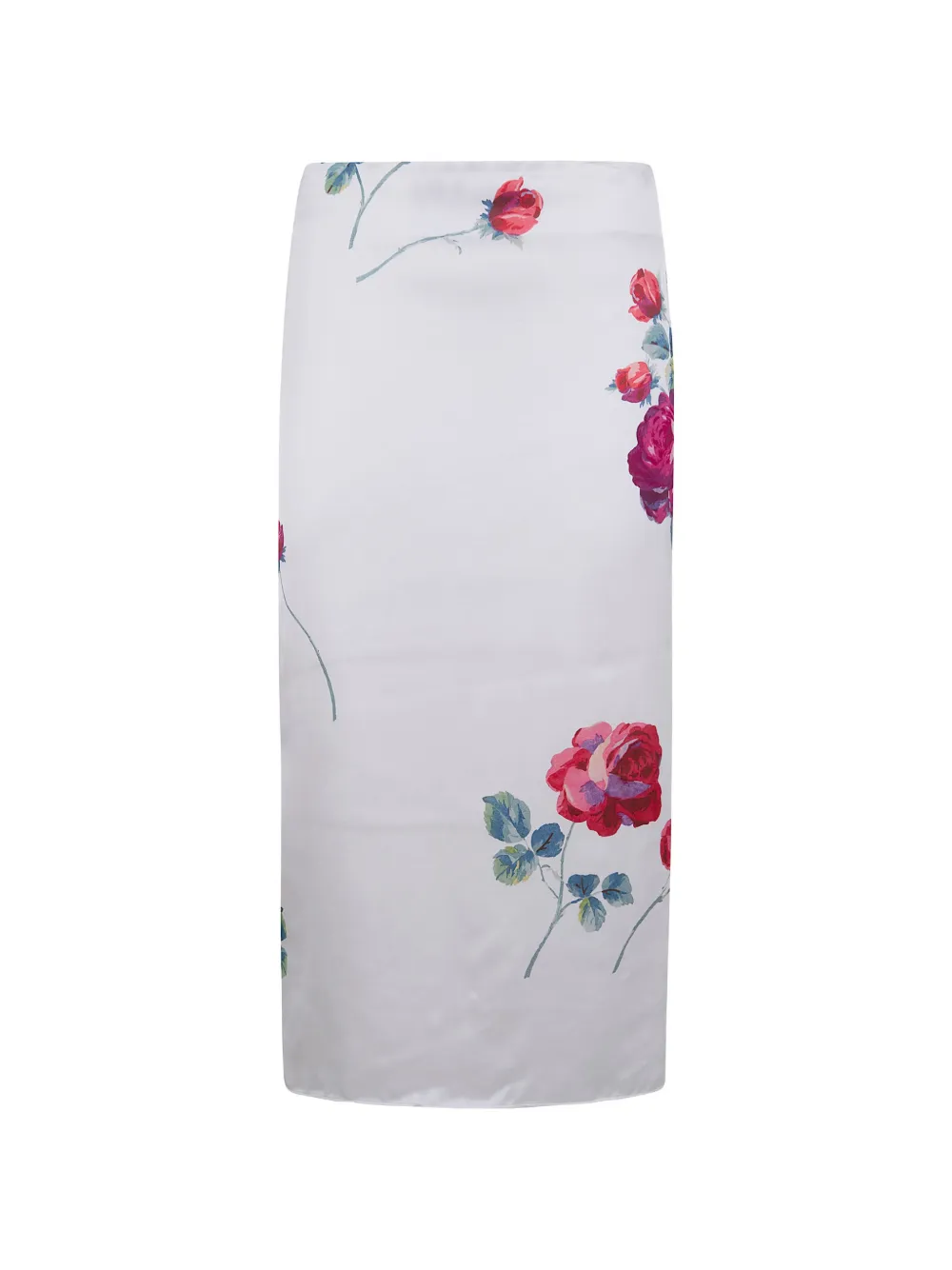 Nº21 floral-print midi skirt - Bianco