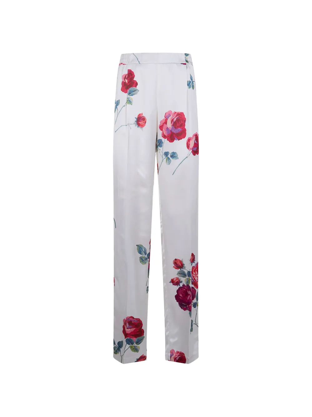 Nº21 floral trousers - Bianco