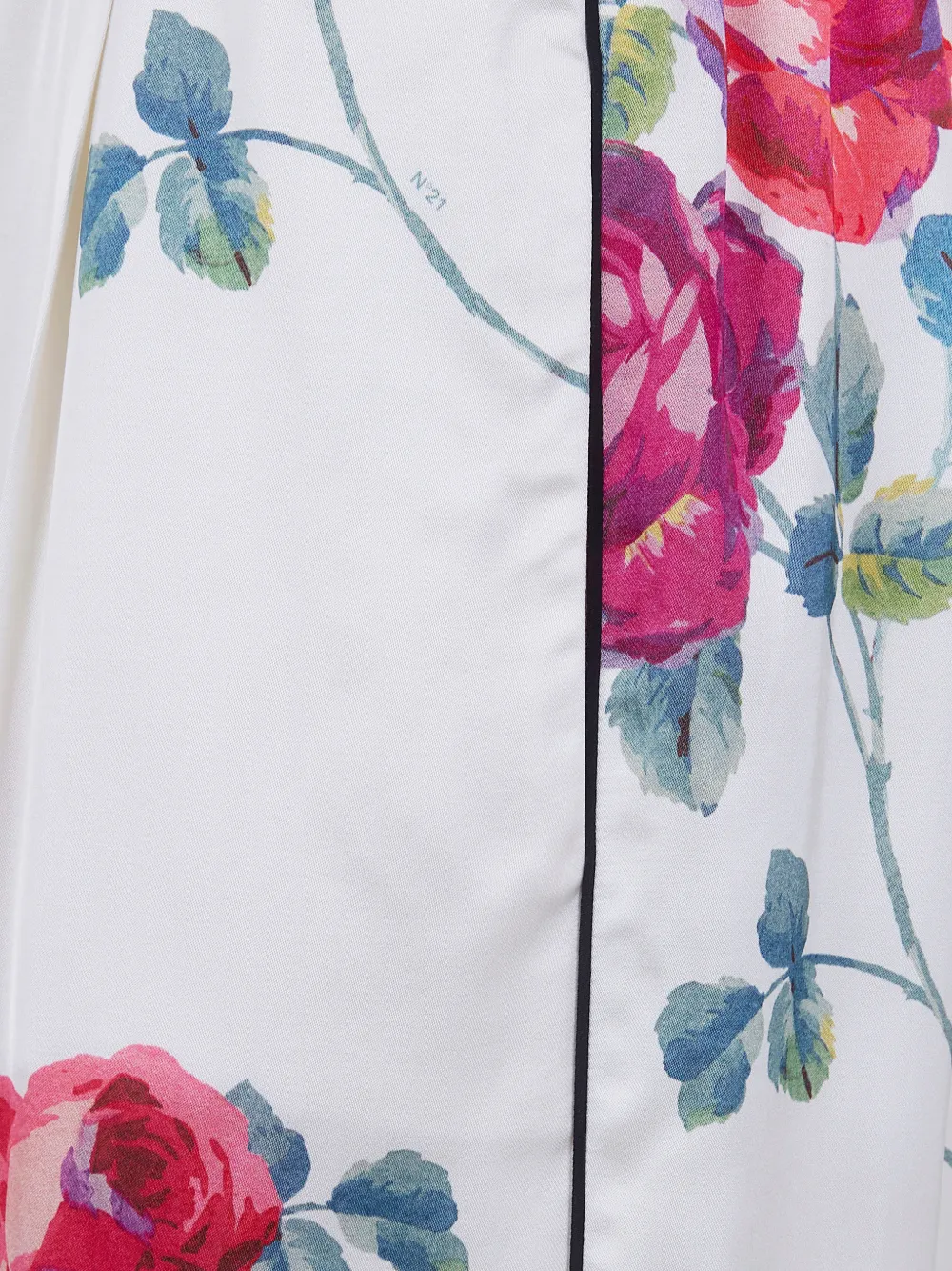  Nº21 Floral Trousers - White 