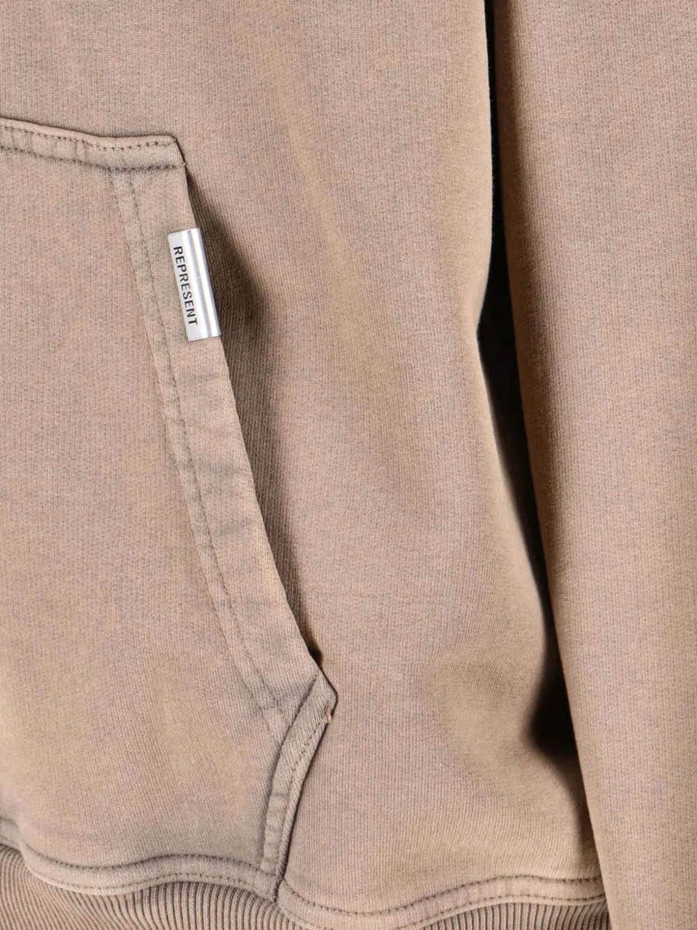 Represent Hoodie met logoprint Beige